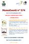 MemoEventi n 574. Dal 14 al 20 settembre 2015 SPECIALE LABORATORIO CORSI IN BIBLIOTECA EVENTI AD ARZIGNANO E DINTORNI. Dal 14 al 20 settembre 2015