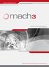 www.mach3srl.com BROCHURE GENERALE Meccanica & Aeronautica di precisione