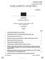 PARLAMENTO EUROPEO I QUESTORI PROCESSO VERBALE. Riunione di mercoledì 22 settembre 2010, alle 15.00 Sala S 3.4, edificio LOW STRASBURGO INDICE