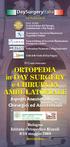 ORTOPEDIA in DAY SURGERY e CHIRURGIA AMBULATORIALE