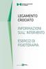 LEGAMENTO CROCIATO INFORMAZIONI SU LL INTERVENTO ESERCIZI DI FISIOTERAPIA