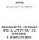 REGOLAMENTO COMUNALE PER L ATTIVITA DI BARBIERE E PARRUCCHIERE