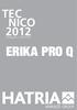 TEC NICO 2012 TECHNICAL CATALOGUE ERIKA PRO Q