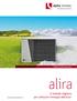 POMPE DI CALORE ARIA/ACQUA. alira. Il metodo migliore per utilizzare l energia dell'aria! www.alpha-innotec.ch