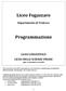 Liceo Fogazzaro. Programmazione