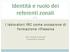 Identità e ruolo dei referenti zonali