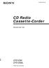 CD Radio Cassette-Corder