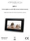 DPF-77. Cornice digitale con porta USB e slot per schede di memoria. Digital photo frame with USB port and memory card slot. Manuale d uso User manual