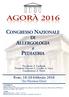 AGORÀ 2016 2016. Presidente: F. Cardinale Presidenti Onorari: L. Cavallo, A. Vacca Coordinatore: E. Nettis. BARI, 18-20 febbraio 2016