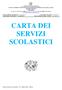 CARTA DEI SERVIZI SCOLASTICI