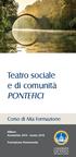 Teatro sociale e di comunità PONTEFICI