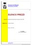 ELENCO PREZZI. Comune di Empoli Provincia di Firenze. Manutenzione delle strade comunali per l'anno 2008 OGGETTO: Comune di Empoli COMMITTENTE: