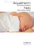 Aquatherm. Nido. Materassino riscaldante. Baby Comfort Program. Quality for life