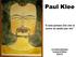 Paul Klee è solo presso Dio che io cerco un posto per me