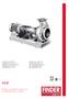 ULN. Pompe centrifughe di processo Centrifugal process pumps. Portata fino a 4000 m 3 /h Capacity up to 4000 m 3 /h