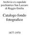 Catalogo fondo fotografico