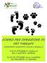 CORSO PER OPERATORE DI PET THERAPY. 7/8/9 Ottobre s. camillo via c. battisti, imperia. 14/15/16 ottobre villa LAURINA via prudente 13, savona