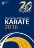 PROGRAMMA DIPARTIMENTO KARATE