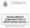 COMUNE DI RONCO ALL ADIGE PROVINCIA DI VERONA REGOLAMENTO COMUNALE PER LE PRESTAZIONI SOCIALI