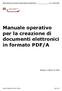 Manuale operativo per la creazione di documenti elettronici in formato PDF/A