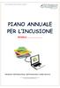 PIANO ANNUALE PER L INCUSIONE