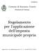 Regolamento per l applicazione dell imposta municipale propria