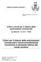 Criteri per il rilascio delle autorizzazioni commerciali e norme procedimentali concernenti le domande relative alle medie strutture