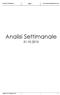 Analisi Settimanale 31.10.2015. sabato 31 ottobre 2015-1 -