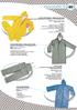 Impermeabili CE. Articolo 60200 (giallo) - 60300 (verde) PLUVIO Completo impermeabile giacca e pantaloni in PVC-Poliestere-PVC