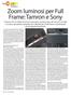Zoom luminosi per Full Frame: Tamron e Sony