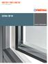 FINESTRE E PORTE-FINESTRE SISTEMA TOP 9O. in PVC e PVC-alluminio TECNICA E PROGETTAZIONE. Porte, finestre e persiane