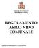 COMUNE DI GARLASCO PROVINCIA DI PAVIA REGOLAMENTO ASILO NIDO COMUNALE