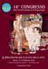 18 CONGRESSO. La Psicopatologia e le età della vita. della Società Italiana di Psicopatologia