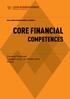 CORE FINANCIAL COMPETENCES. Formula Week end 7 giugno 2013 / 19 ottobre 2013 Z6033 AREA AMMINISTRAZIONE FINANZA E CONTROLLO