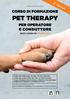 CSEN Comitato Firenze organizza CORSO DI FORMAZIONE PET THERAPY PER OPERATORE E CONDUTTORE INIZIO CORSO DA MAGGIO 2015