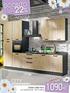 1.090 CITY 1.330. cm 243. cm 330 CUCINA COME FOTO. cm 330x60x243h RUTY+H9HV GHISA/QUERCIA NATURALE