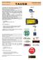 www.aep.it Trasmettitore digitale Digital transmitter Load cell 2mV/V Data Sheet: TAUSB.528.R5