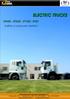 ELECTRIC TRUCKS. ET440 - ET220 - ET100 - ET35 trattori e autocarri elettrici