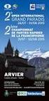 ARVIER. 19-26 luglio 2014. 1 Open International Grand Paradis