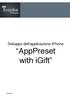 Sviluppo dell applicazione iphone. AppPreset with igift. Inspike srl!