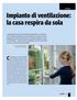 Impianto di ventilazione: la casa respira da sola