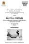 Comune di Bergamo Assessorato alla Cultura Teatro Sociale Stagione 2015 2016 in collaborazione con Ambaradan. presentano RASTELLI FESTIVAL