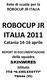 ROBOCUP JR ITALIA 2011