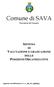 Comune di SAVA SISTEMA DI VALUTAZIONE E GRADUAZIONE DELLE POSIZIONI ORGANIZZATIVE. Provincia di Taranto