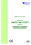 SWELLING TEST MANUALE D USO FERTILITY 00-02R-50. Test che evidenzia la percentuale di spermatozoi con alterazioni funzionali del plasmalemma