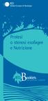 Protesi o stenosi esofagee e Nutrizione