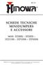 SCHEDE TECNICHE MINIDUMPERS E ACCESSORI