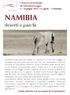 NAMIBIA. deserti e parchi. I VIAGGI D AUTORE de laformadelviaggio 5 16 giugno 2015 e 21 agosto 1 settembre