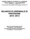 BILANCIO PLURIENNALE DI PREVISIONE 2010-2012