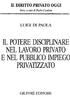 L PO1ERE DISOPLINARE NEL LAVORO PRIVATO E NEL PUBBLICOIMPEGO PRIVÀTIZZATO IL DIRITTO PRIVATO OGGI LUIGI DI PAOLA GIUEFRE EDITORE